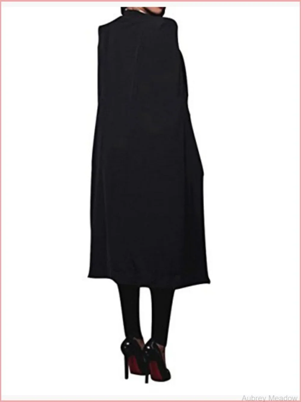 Long Open Slit Sleeve Cloak Capes Jacket Open Front Blazer Cape Coat Plus Size